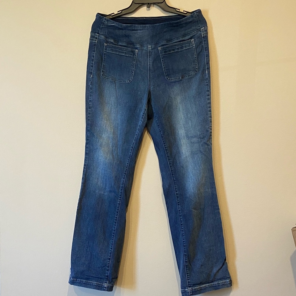 Gorgeous pull on Belle by Kim Gravel Straight Leg Blue Jeans